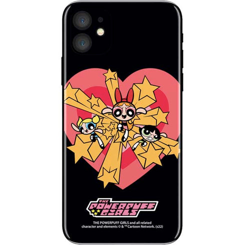 Cartoon Network Powerpuff Girls Gold Stars iPhone 11 Skin