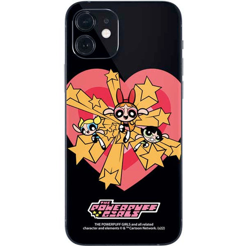 Cartoon Network Powerpuff Girls Gold Stars iPhone 12 Mini Skin