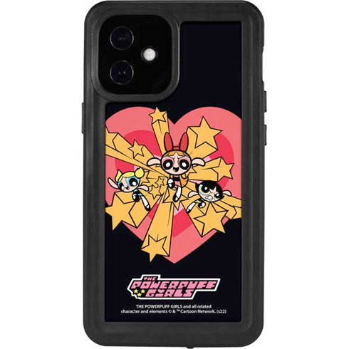 Cartoon Network Powerpuff Girls Gold Stars iPhone 12 Mini Waterproof Case