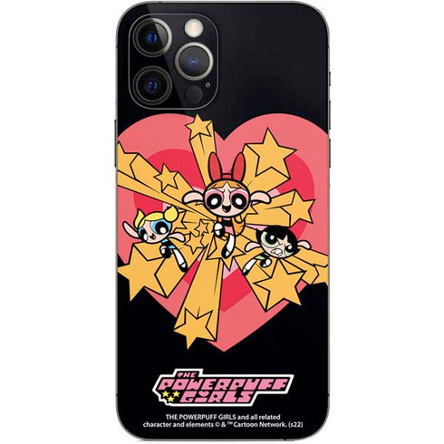 Cartoon Network Powerpuff Girls Gold Stars iPhone 12 Pro Skin
