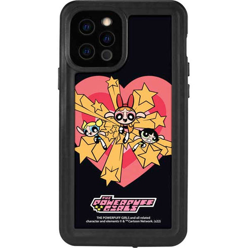 Cartoon Network Powerpuff Girls Gold Stars iPhone 12 Pro Waterproof Case