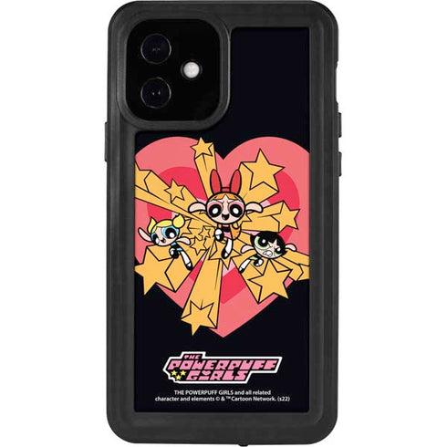 Cartoon Network Powerpuff Girls Gold Stars iPhone 12 Waterproof Case