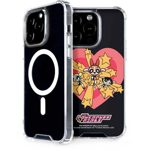 Cartoon Network Powerpuff Girls Gold Stars iPhone 13 Pro MagSafe Case