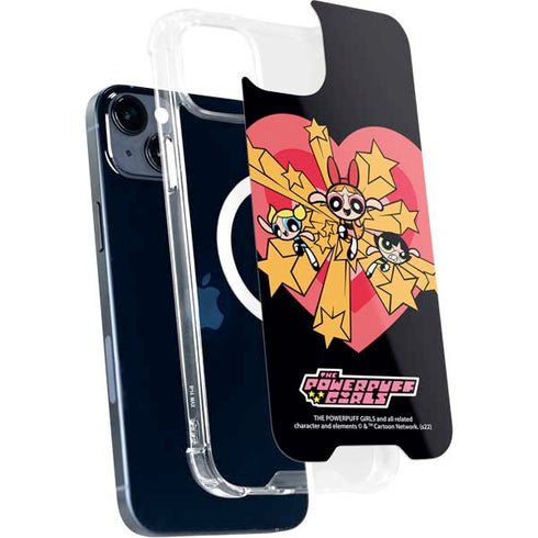 Cartoon Network Powerpuff Girls Gold Stars iPhone 14 Plus MagSafe Case