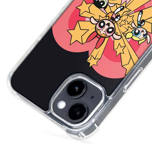 Cartoon Network Powerpuff Girls Gold Stars iPhone 15 Plus MagSafe Case