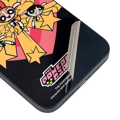 Cartoon Network Powerpuff Girls Gold Stars iPhone 14 Plus Skin