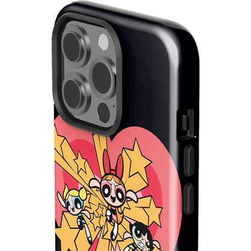 Cartoon Network Powerpuff Girls Gold Stars iPhone 15 Pro Impact Case