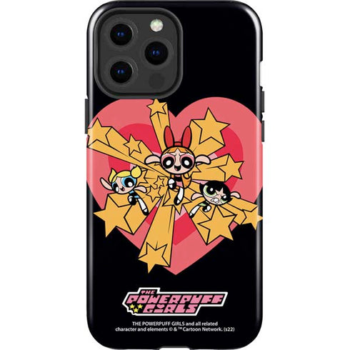 Cartoon Network Powerpuff Girls Gold Stars iPhone 15 Pro Max Impact Case