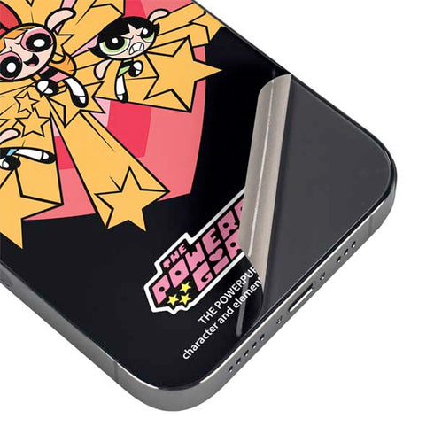 Cartoon Network Powerpuff Girls Gold Stars iPhone 14 Pro Max Skin