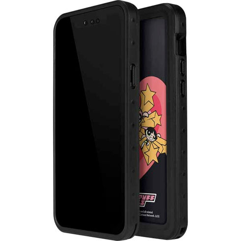 Cartoon Network Powerpuff Girls Gold Stars iPhone 14 Pro Max Waterproof Case