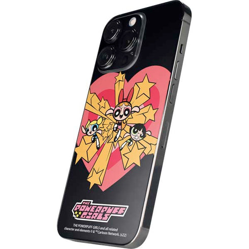 Cartoon Network Powerpuff Girls Gold Stars iPhone 15 Pro Skin