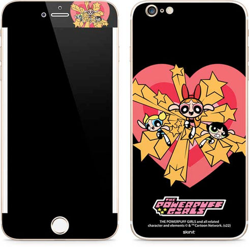 Cartoon Network Powerpuff Girls Gold Stars iPhone 6/6s Plus Skin
