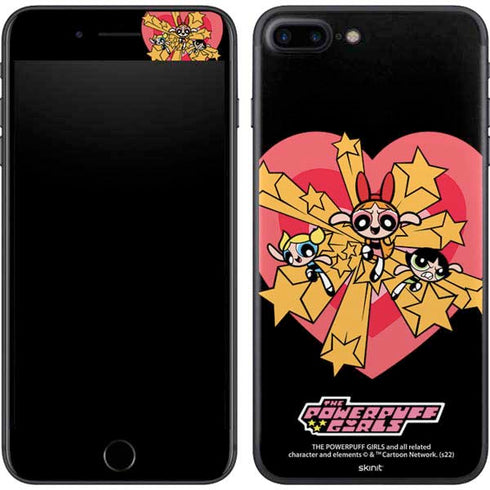 Cartoon Network Powerpuff Girls Gold Stars iPhone 7 Plus Skin