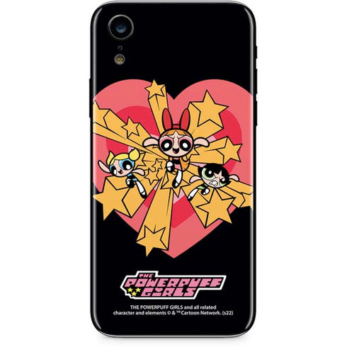 Cartoon Network Powerpuff Girls Gold Stars iPhone XR Skin
