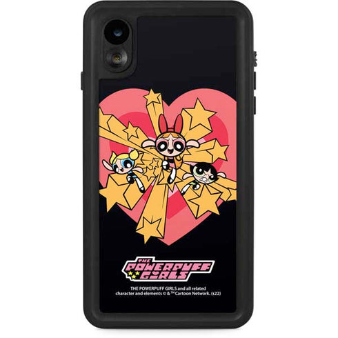 Cartoon Network Powerpuff Girls Gold Stars iPhone XR Waterproof Case