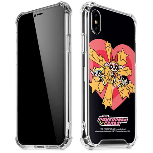 Cartoon Network Powerpuff Girls Gold Stars iPhone XS Max Clear Case