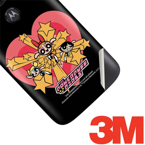 Cartoon Network Powerpuff Girls Gold Stars Moto E5 Play Skin
