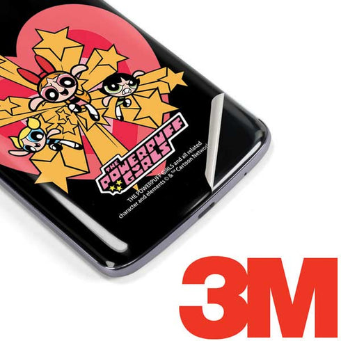 Cartoon Network Powerpuff Girls Gold Stars Moto E5 Plus Skin