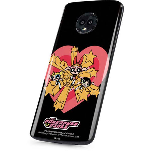 Cartoon Network Powerpuff Girls Gold Stars Moto G6 Skin