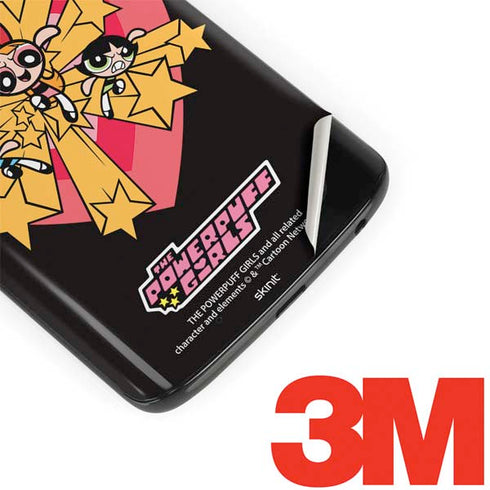 Cartoon Network Powerpuff Girls Gold Stars Moto G6 Skin