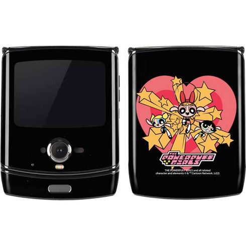 Cartoon Network Powerpuff Girls Gold Stars Motorola RAZR Skin
