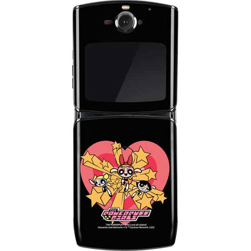 Cartoon Network Powerpuff Girls Gold Stars Motorola RAZR Skin