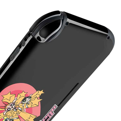 Cartoon Network Powerpuff Girls Gold Stars Nintendo Switch Lite Skin