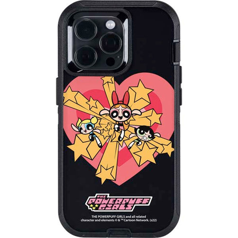 Cartoon Network Powerpuff Girls Gold Stars Otterbox Defender iPhone Skin