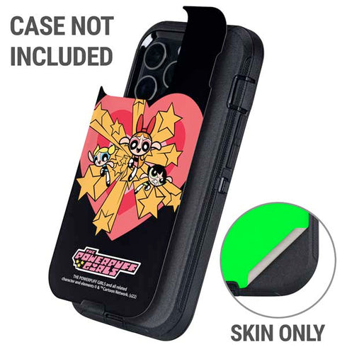 Cartoon Network Powerpuff Girls Gold Stars Otterbox Defender iPhone Skin
