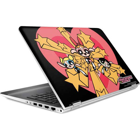 Cartoon Network Powerpuff Girls Gold Stars HP Pavilion Skin