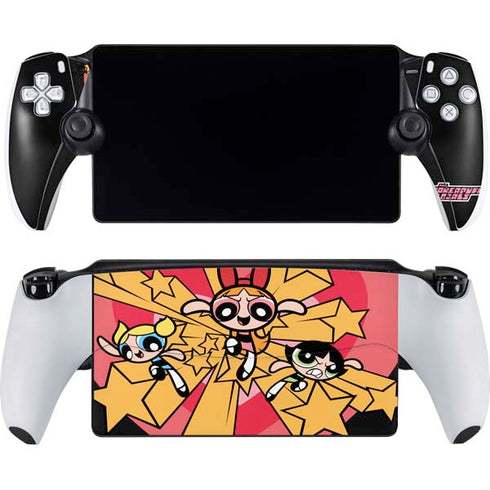 Cartoon Network Powerpuff Girls Gold Stars PlayStation Portal Remote Player Skin