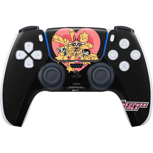 Cartoon Network Powerpuff Girls Gold Stars PS5 Controller Skin