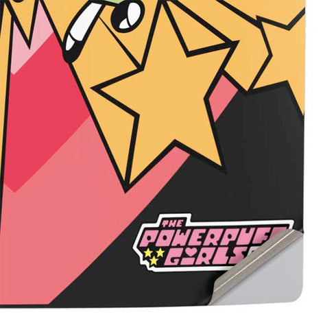 Cartoon Network Powerpuff Girls Gold Stars PS5 Slim Disk Console Skin