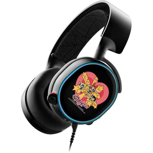 Cartoon Network Powerpuff Girls Gold Stars SteelSeries Arctis 3 Skin