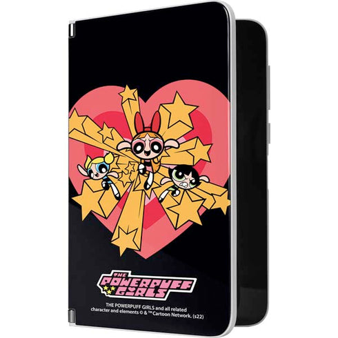 Cartoon Network Powerpuff Girls Gold Stars Surface Duo Skin