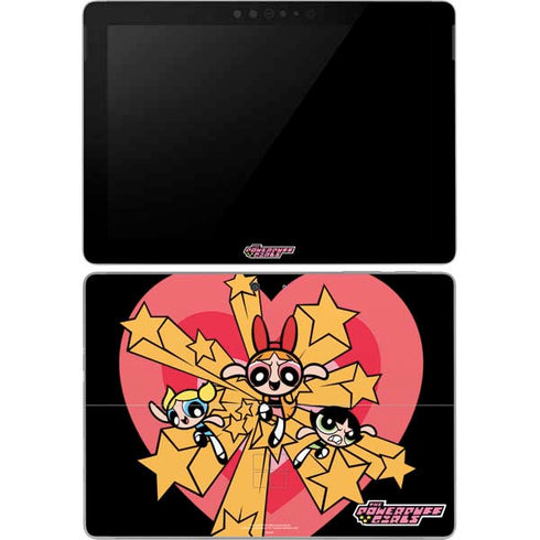 Cartoon Network Powerpuff Girls Gold Stars Surface Go Skin