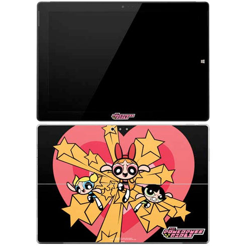 Cartoon Network Powerpuff Girls Gold Stars Surface Pro 3 Skin
