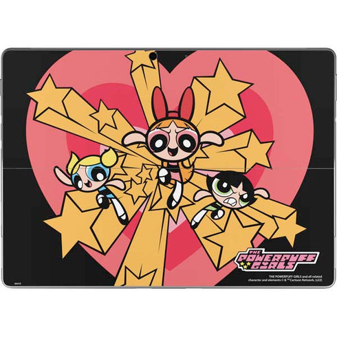 Cartoon Network Powerpuff Girls Gold Stars Surface Pro 8 Skin