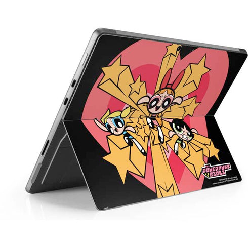 Cartoon Network Powerpuff Girls Gold Stars Surface Pro 9 Skin