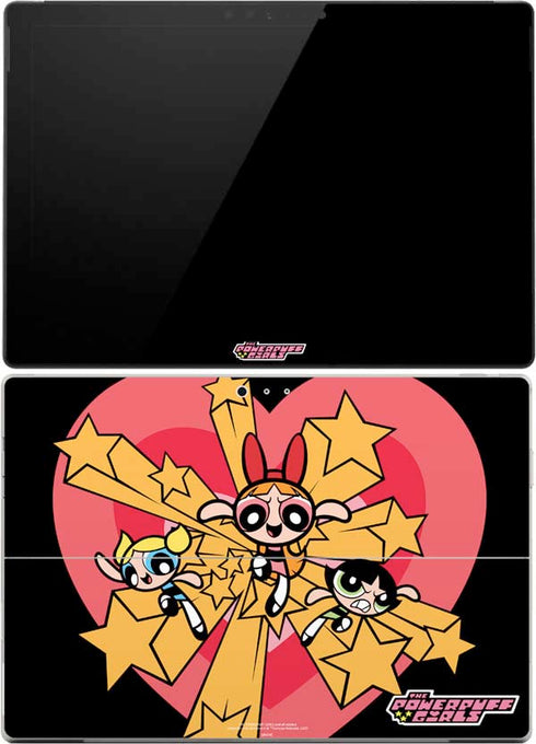 Cartoon Network Powerpuff Girls Gold Stars Surface Pro (2017) Skin