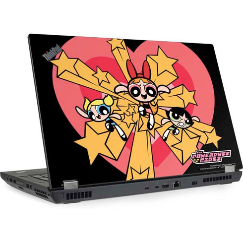 Cartoon Network Powerpuff Girls Gold Stars Lenovo ThinkPad Skin