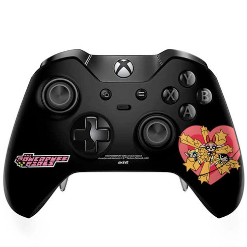 Cartoon Network Powerpuff Girls Gold Stars Xbox One Elite Controller Skin