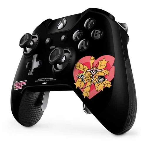 Cartoon Network Powerpuff Girls Gold Stars Xbox One Elite Controller Skin