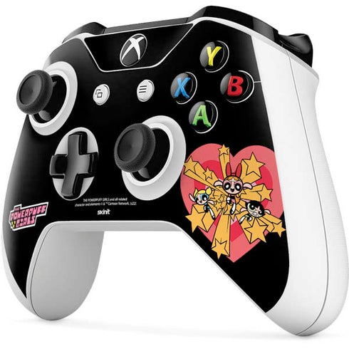 Cartoon Network Powerpuff Girls Gold Stars Xbox One S Controller Skin
