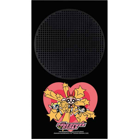 Cartoon Network Powerpuff Girls Gold Stars Xbox Series S Console Skin