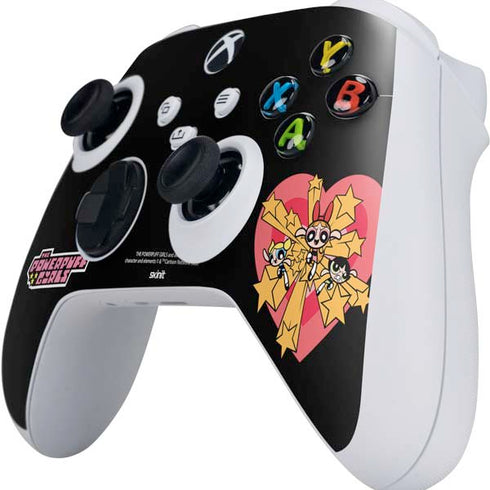 Cartoon Network Powerpuff Girls Gold Stars Xbox Series S Controller Skin