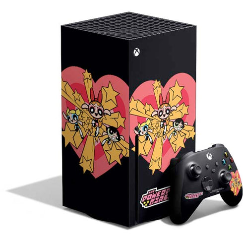 Cartoon Network Powerpuff Girls Gold Stars Xbox Series X Bundle Skin