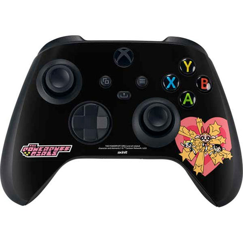 Cartoon Network Powerpuff Girls Gold Stars Xbox Series X Controller Skin