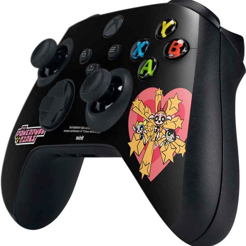 Cartoon Network Powerpuff Girls Gold Stars Xbox Series X Controller Skin