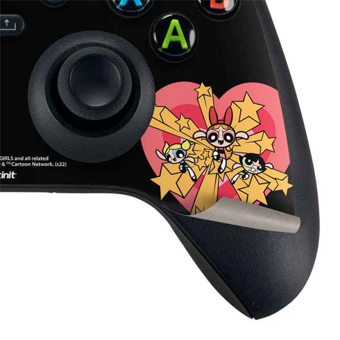Cartoon Network Powerpuff Girls Gold Stars Xbox Series X Controller Skin